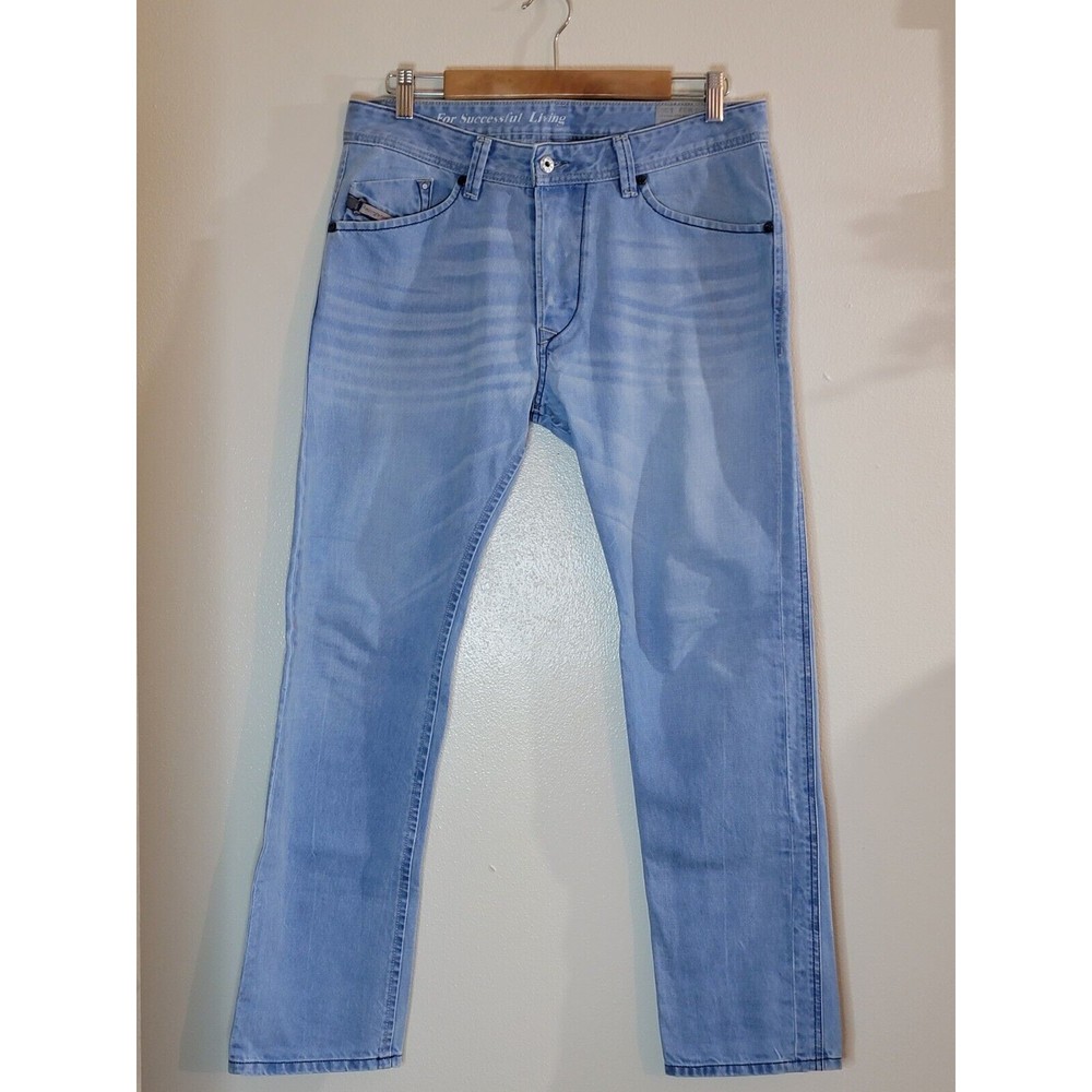Men's Diesel Jeans Darron 32Wx30L Regular Slim Tapered Light Wash - Picture 14 of 14